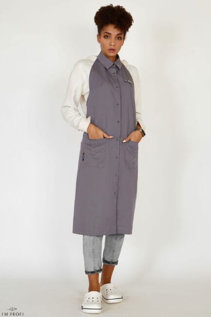 Improfi P113 Shirt Apron Grey 01