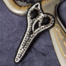 Брошки ручної роботи (для перукаря) – Ножиці - Ножиці чорні (закриті)