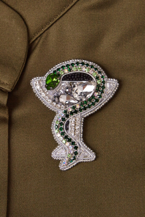 Брошки медичні ручної роботи – Легені, Келих Гігеї, Кадуцей, Мікроскоп, Стетоскоп, Дерматоскоп