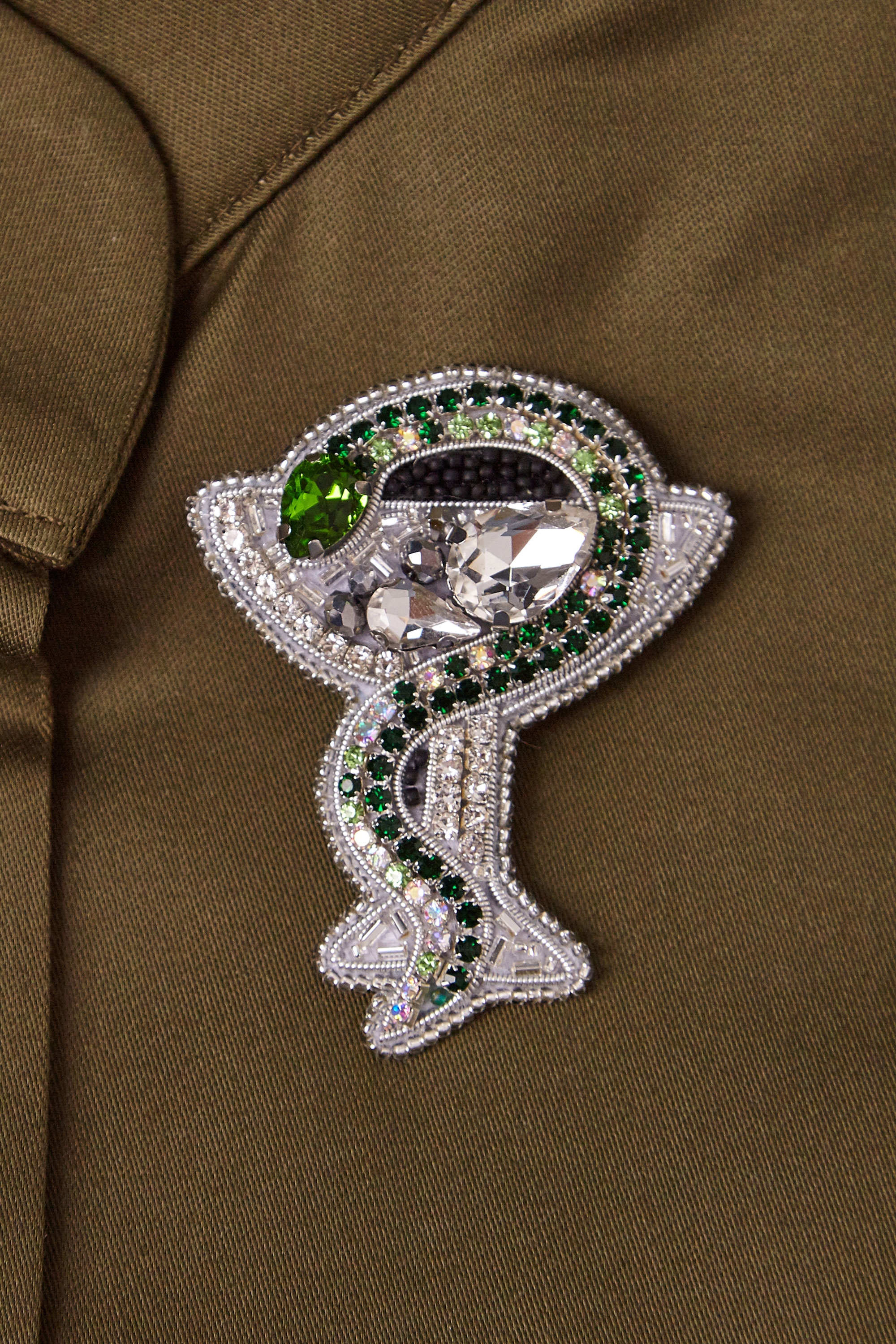 Брошки медичні ручної роботи – Легені, Келих Гігеї, Кадуцей, Мікроскоп, Стетоскоп, Дерматоскоп - Зображення 5