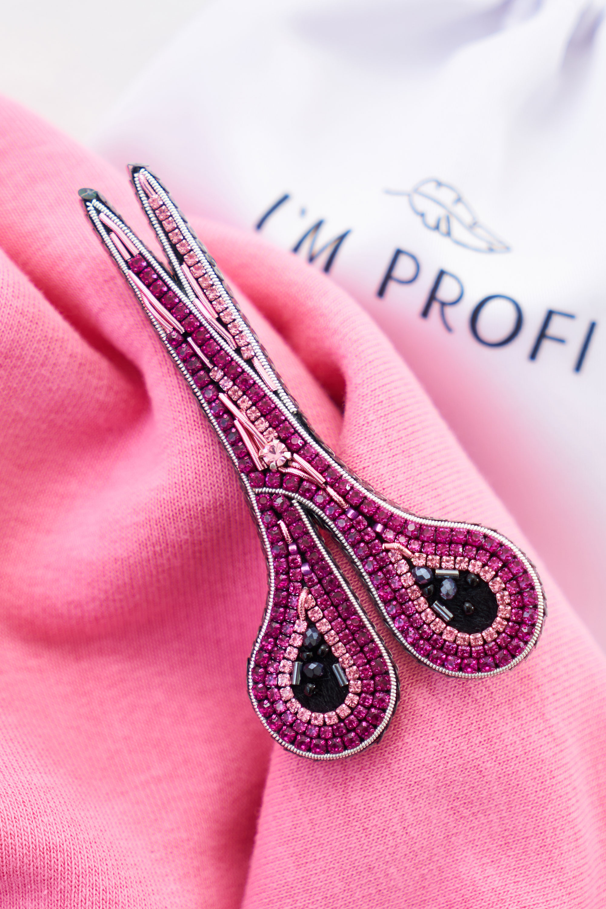 Брошки ручної роботи (для перукаря) – Ножиці - Зображення 2