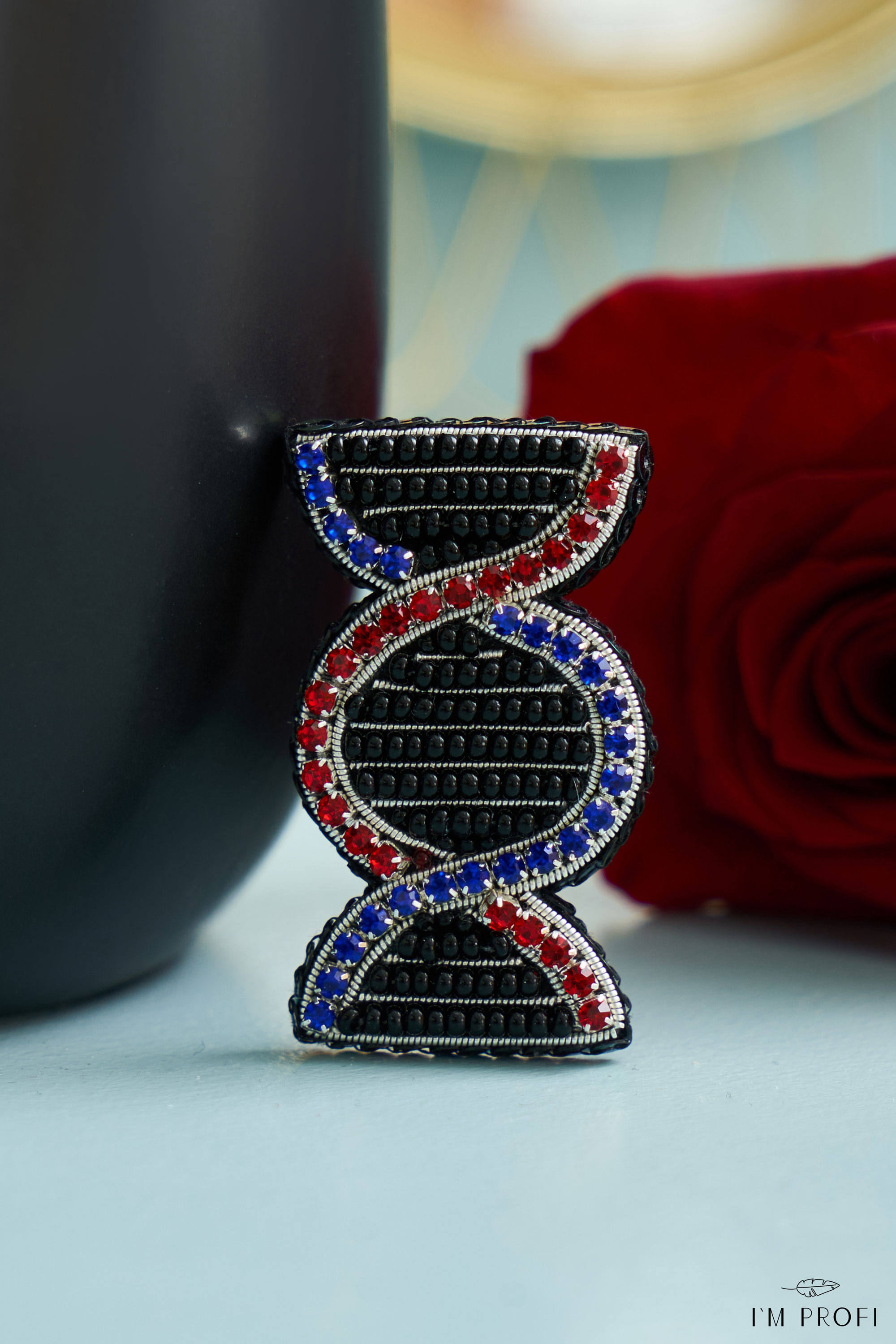 Брошки медичні ручної роботи – Серце, Око, УЗД, ДНК, Матка, Лелека, Дерево - Зображення 2