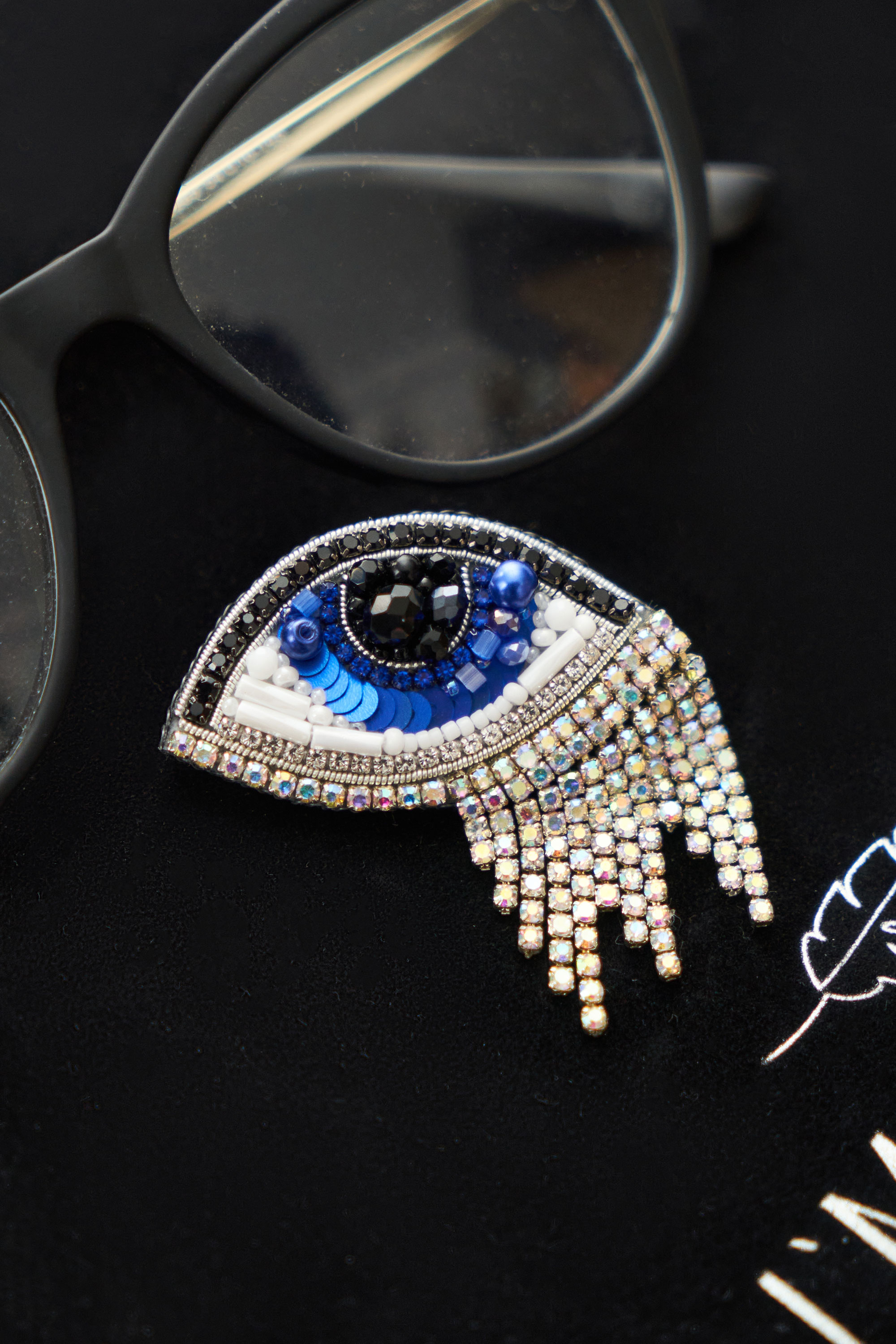 Брошки медичні ручної роботи – Серце, Око, УЗД, ДНК, Матка, Лелека, Дерево - Зображення 7