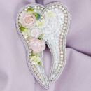 Брошки ручної роботи – Зуби (для стоматолога) - Зуб (квіточки)