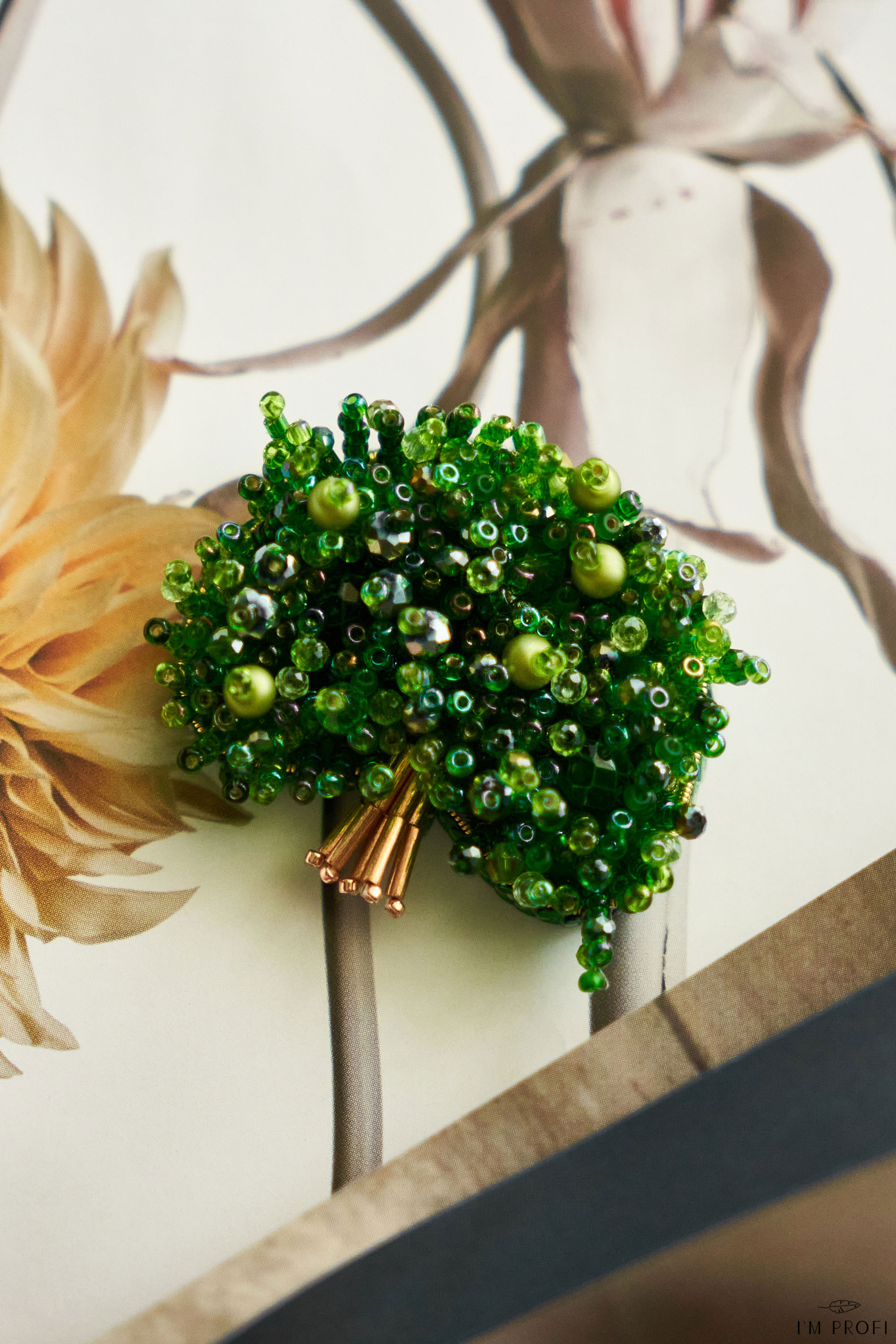 Брошки медичні ручної роботи – Серце, Око, УЗД, ДНК, Матка, Лелека, Дерево - Зображення 6