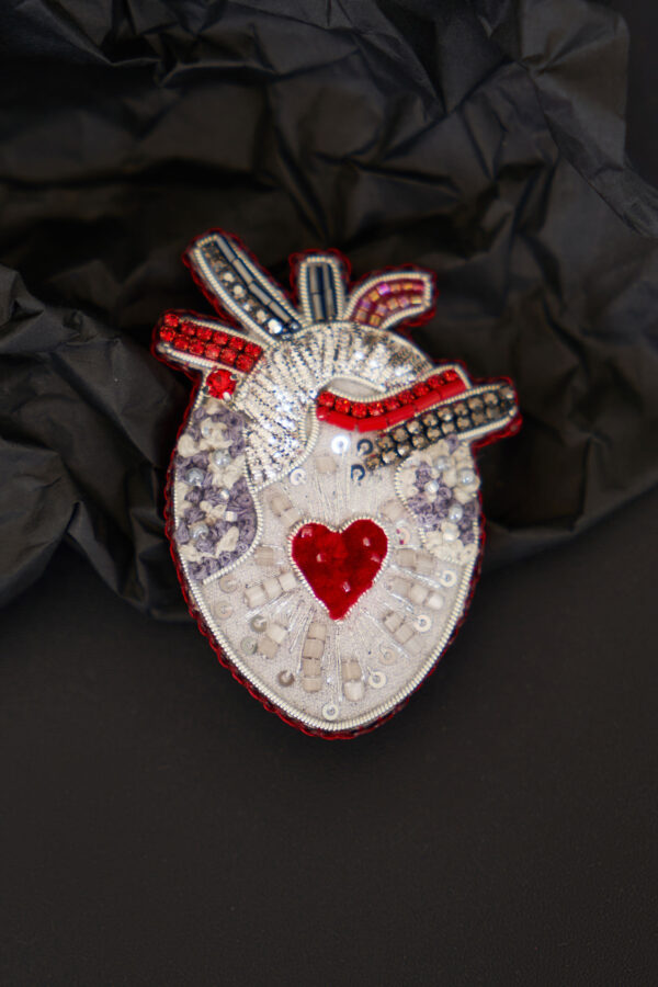 Брошки медичні ручної роботи – Серце, Око, УЗД, ДНК, Матка, Лелека, Дерево