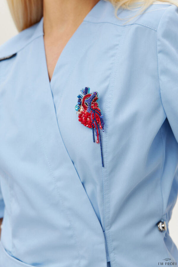 Брошки медичні ручної роботи – Серце, Око, УЗД, ДНК, Матка, Лелека, Дерево