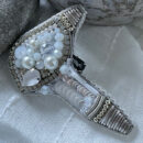 Брошки ручної роботи (для б'юті-майстра) – Лак, Помада, Брова, Стопа, Палітра, Лазер - Лазер (срібний)