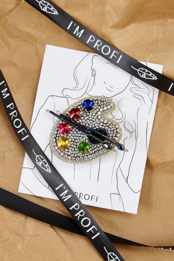 Брошки ручної роботи (для б'юті-майстра) – Лак, Помада, Брова, Стопа, Палітра, Лазер