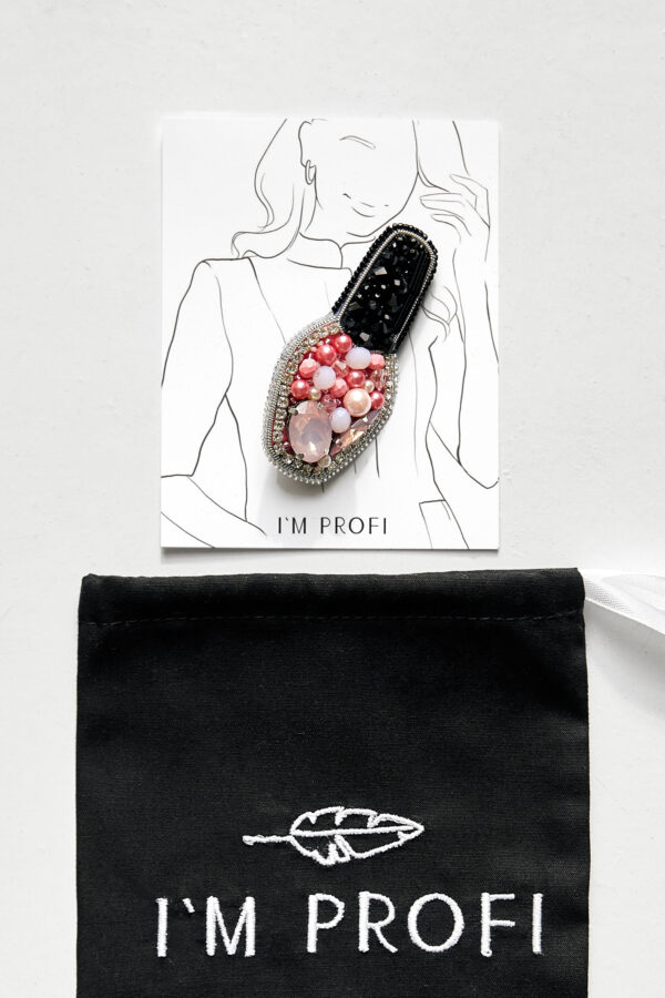 Брошки ручної роботи (для б'юті-майстра) – Лак, Помада, Брова, Стопа, Палітра, Лазер