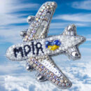 Брошки ручної роботи – Україна в серці - Літак Мрія