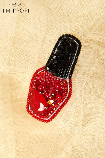 Брошки ручної роботи (для б'юті-майстра) – Лак, Помада, Брова, Стопа, Палітра, Лазер