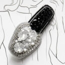 Брошки ручної роботи (для б'юті-майстра) – Лак, Помада, Брова, Стопа, Палітра, Лазер - Лак (срібний)