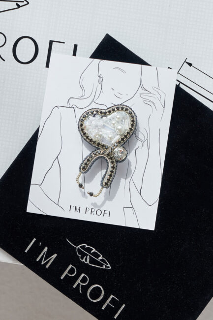 Брошки медичні ручної роботи – Легені, Келих Гігеї, Кадуцей, Мікроскоп, Стетоскоп, Дерматоскоп