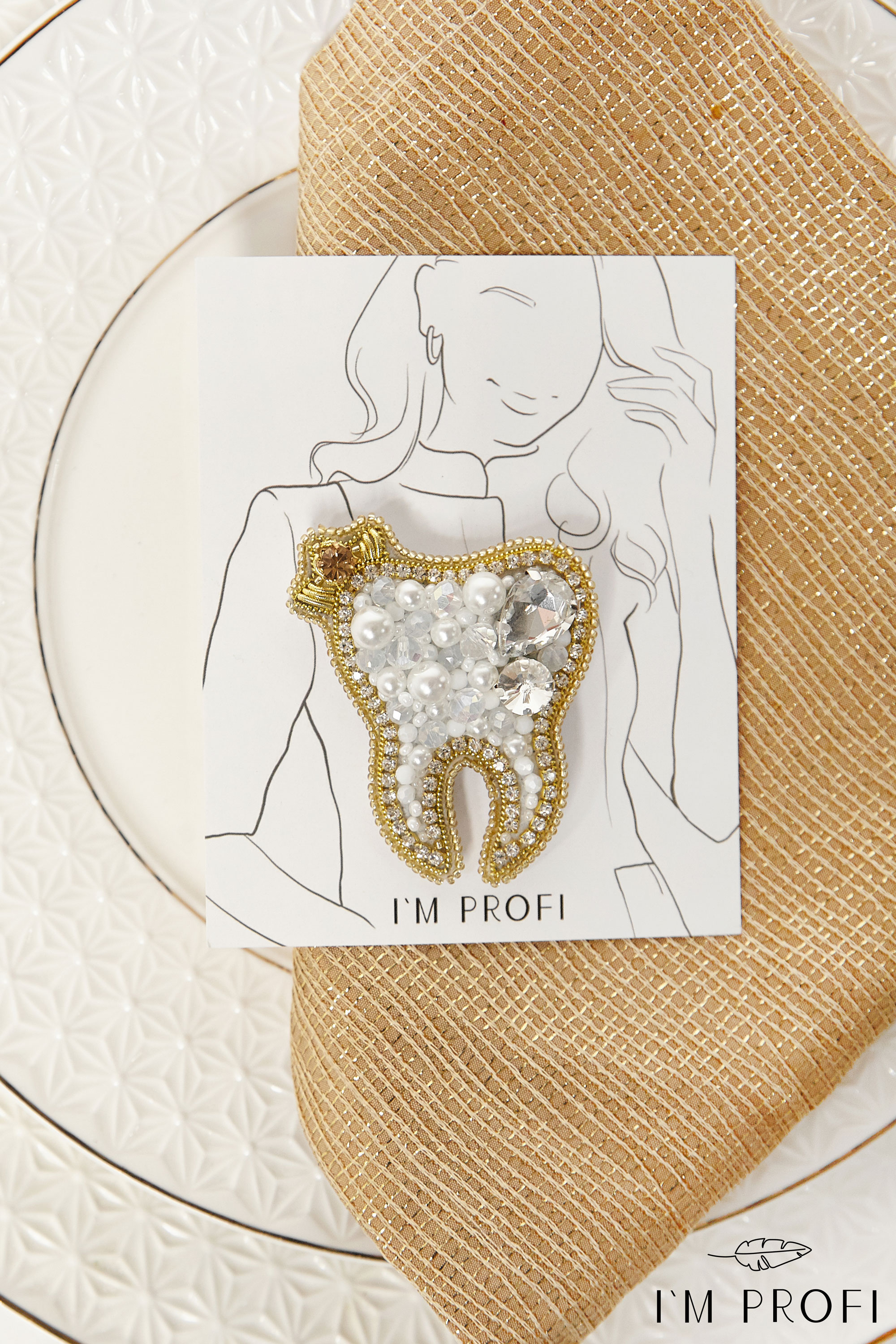 Брошки ручної роботи – Зуби (для стоматолога) - Зображення 5