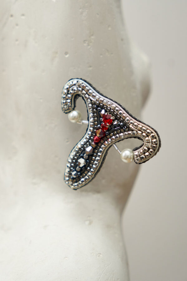 Брошки медичні ручної роботи – Серце, Око, УЗД, ДНК, Матка, Лелека, Дерево