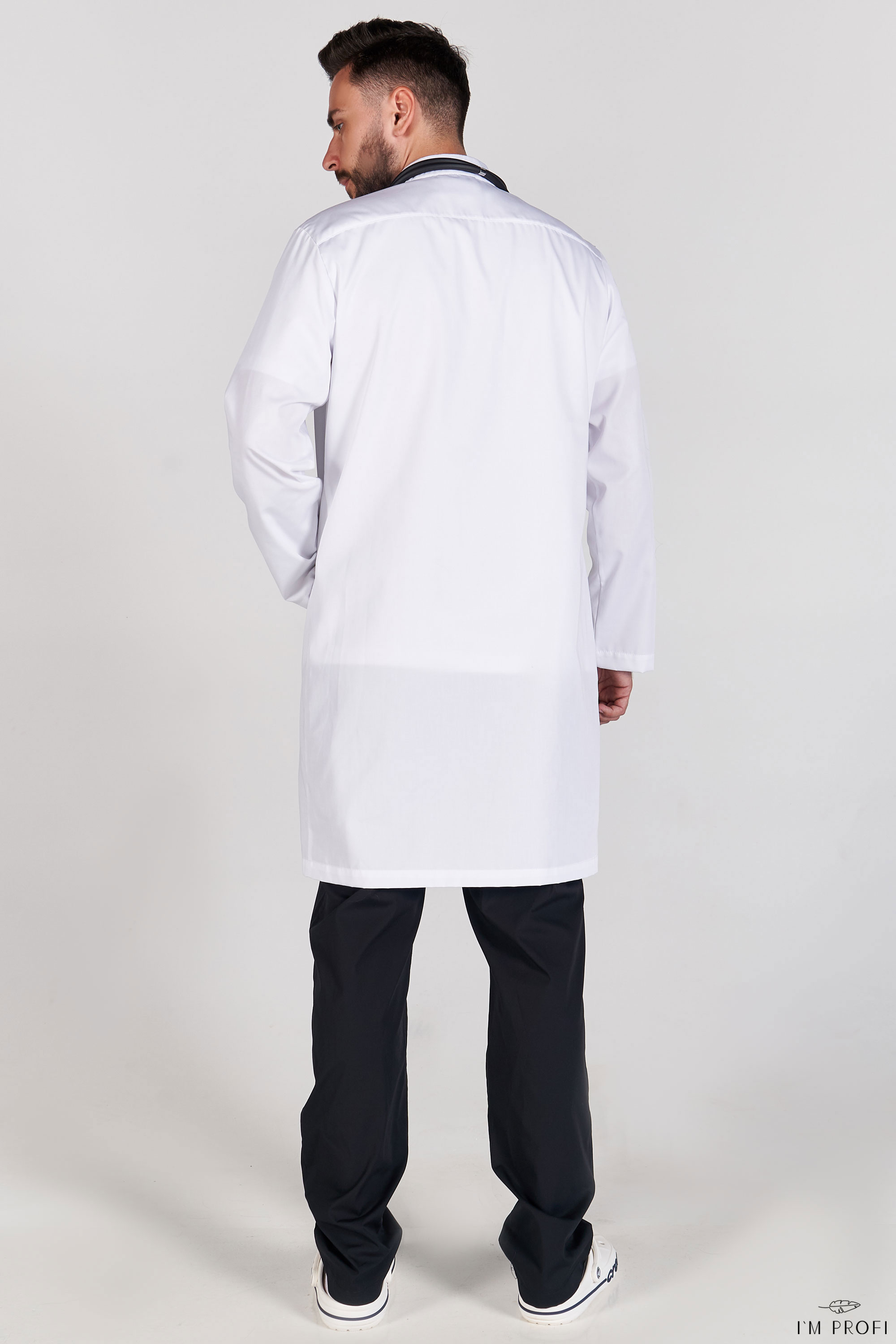 Чоловічий медичний халат (46-64 розмір) – P128 - Зображення 2