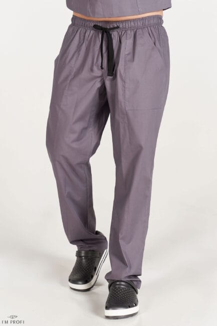 Improfi B129 Mens Scrub Pants Grey 01
