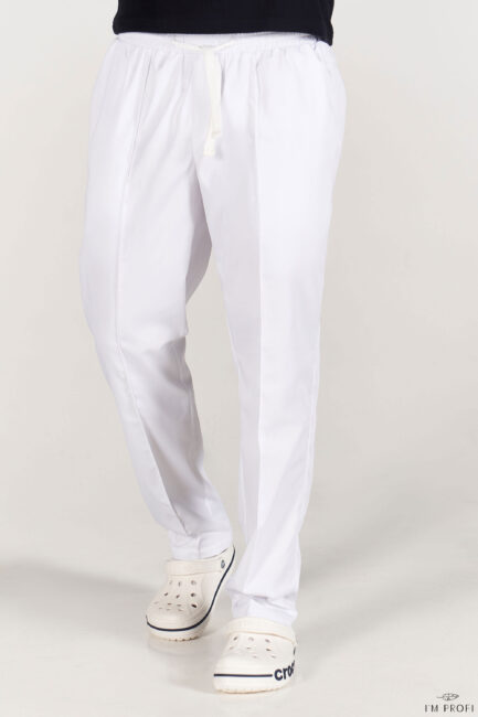 Improfi B137 Mens Scrub Pants White 01