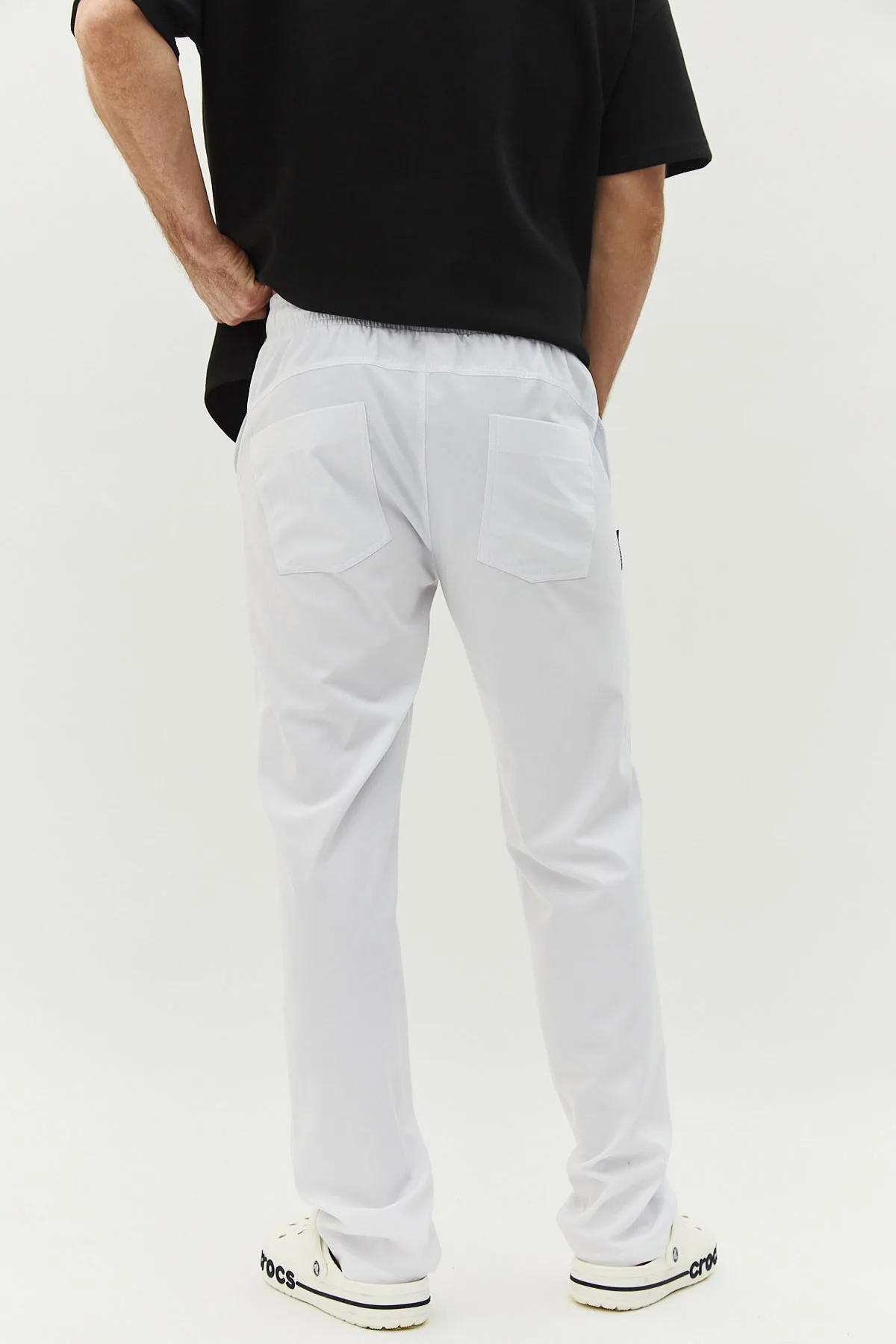 Improfi B240 Mens Scrub Pants White 02