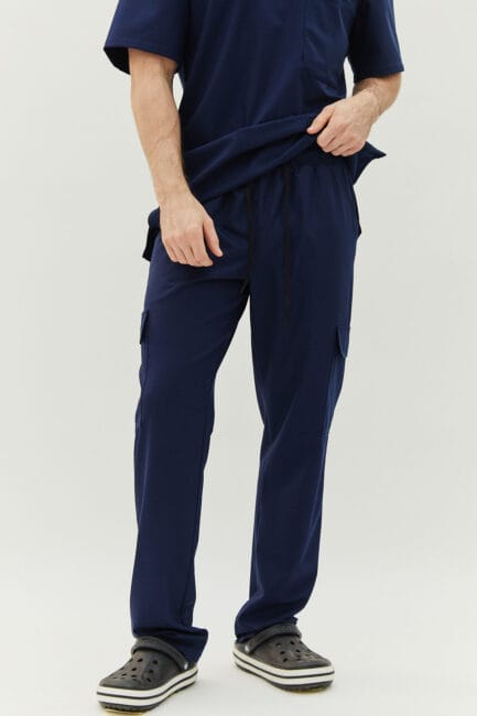 Improfi B251 Mens Scrub Pants Blue 01