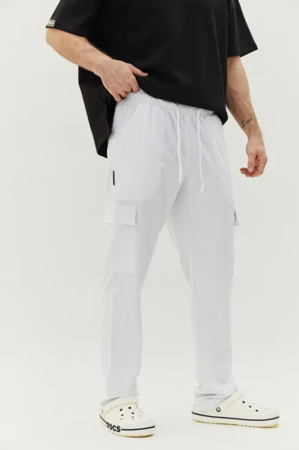 Improfi B251 Mens Scrub Pants White 01