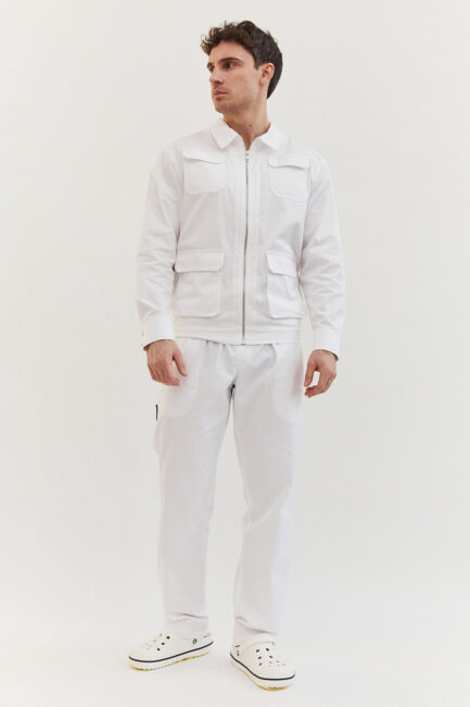 Improfi P236 Mens Scrub Set White 01