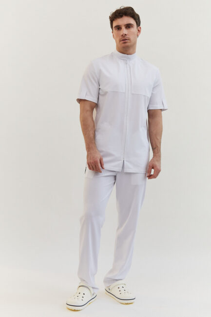 Improfi P241 Mens Scrub Set White 01