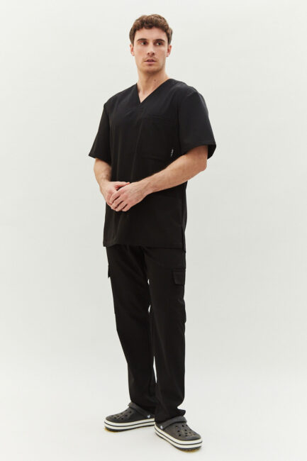 Improfi P251 Mens Scrub Set Black 01
