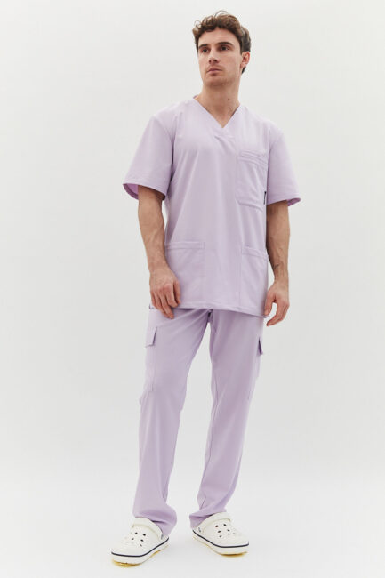 Improfi P251 Mens Scrub Set Lavender 01