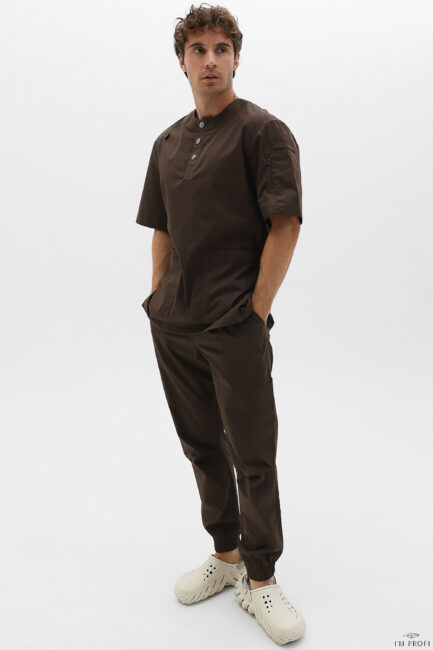 Improfi P257 Mens Scrub Set Chocolate 01