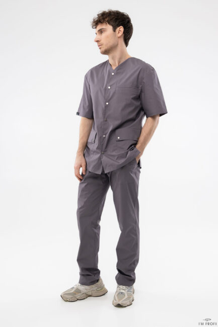 Improfi P277 Mens Scrub Set Dark Grey 01