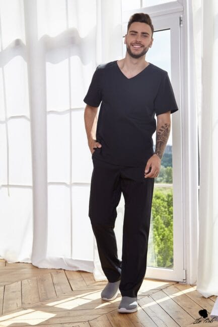 Improfi P67 Mens Scrub Set Black 01