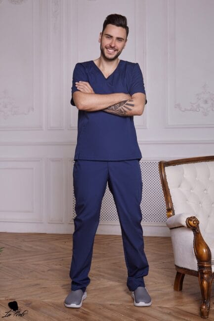 Improfi P67 Mens Scrub Set Blue 01