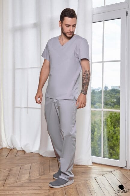 Improfi P67 Mens Scrub Set Grey 01