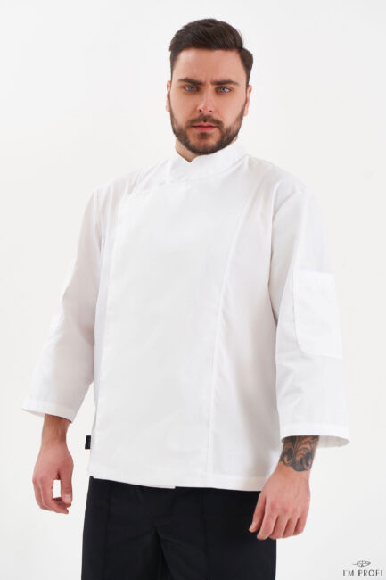 Improfi P199 Mens Scrub Top White 01