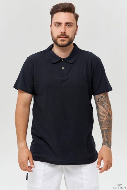 Improfi P136 Mens Polo Black 01