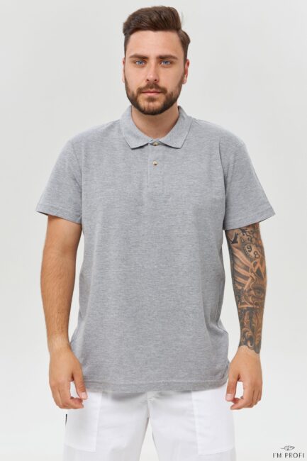 Improfi P136 Mens Polo Grey 01