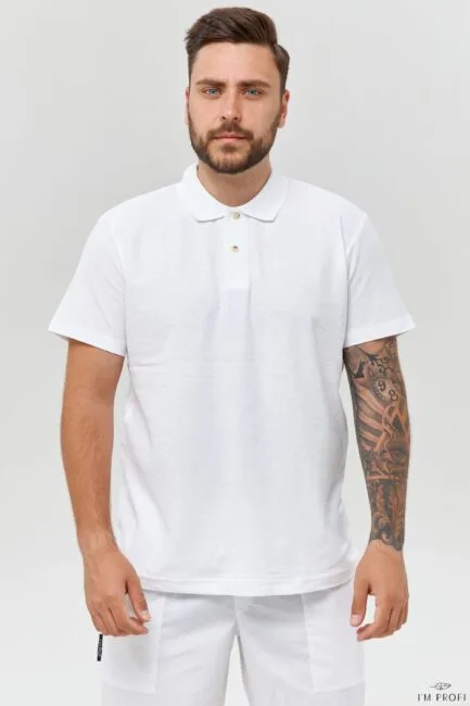 Improfi P136 Mens Polo White 01