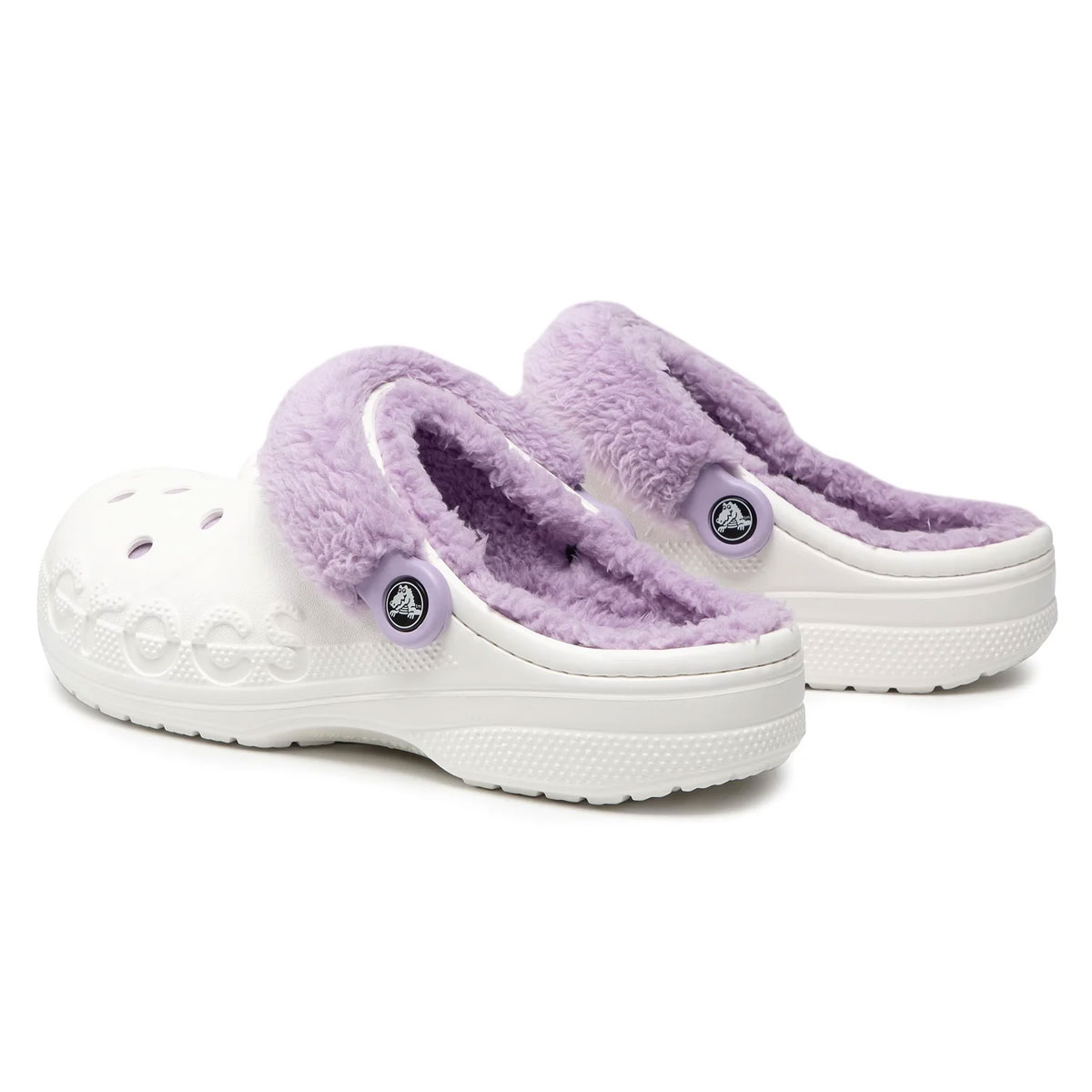 Зимові утеплені крокси CROCS Baya Lined Fuzz-Strap Clogs – 206633 - Зображення 4