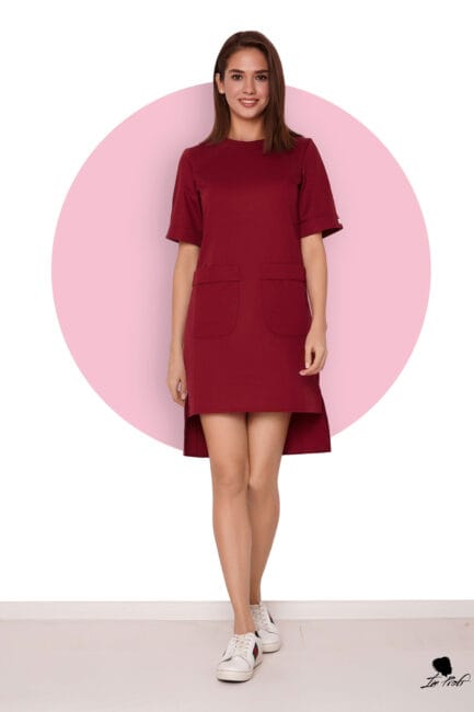 Improfi P05 Dress Bordo 01