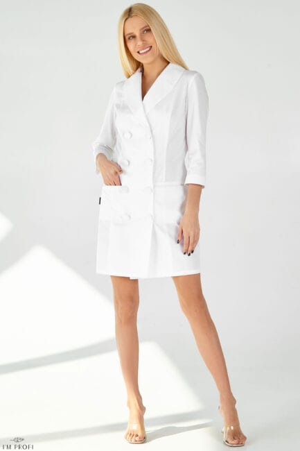 Improfi P103 Lab Coat White 01