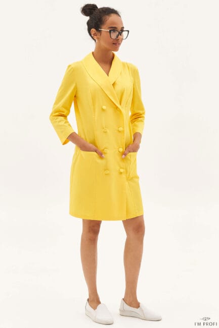 Improfi P103 Lab Coat Yellow 01