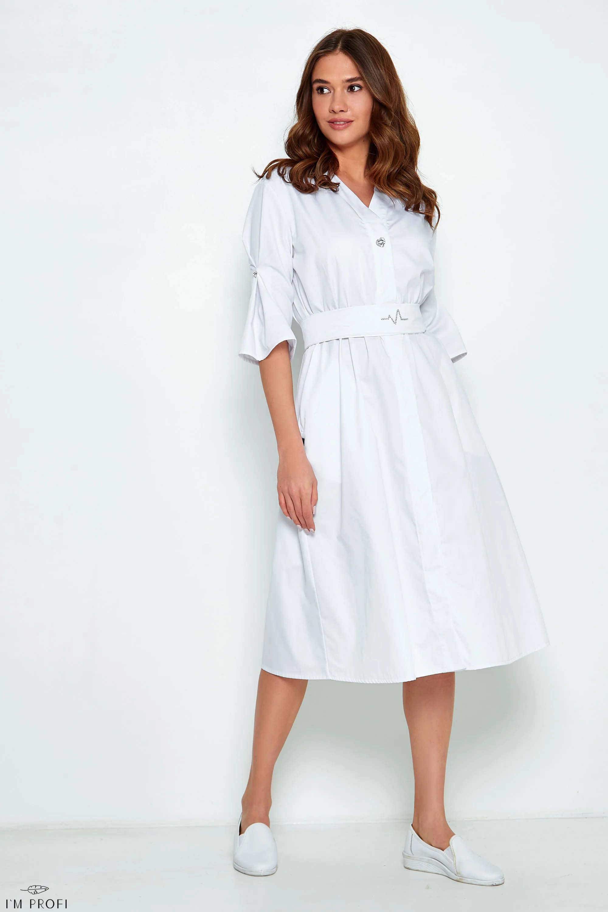 Improfi P105 Lab Coat White 07