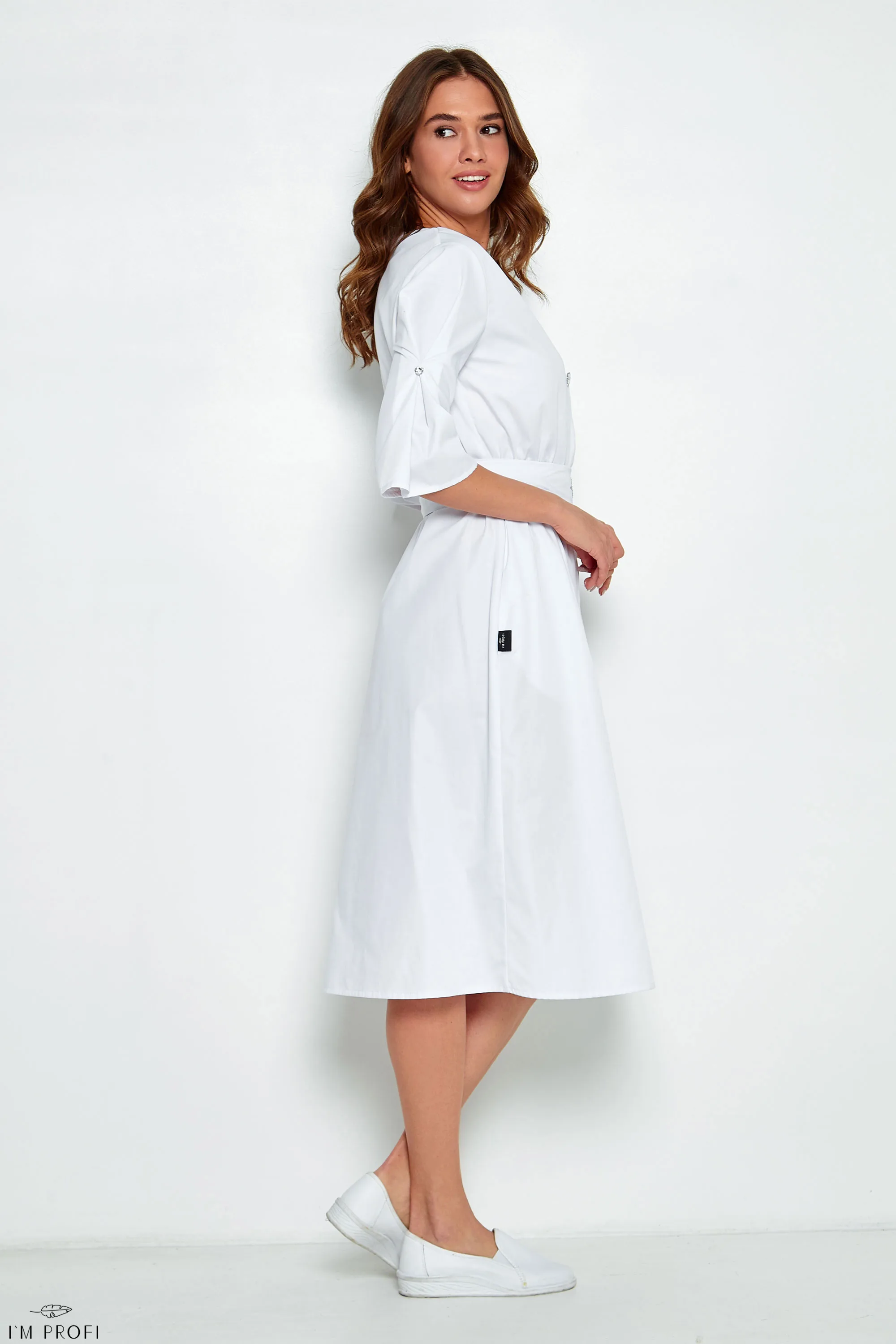 Improfi P105 Lab Coat White 08