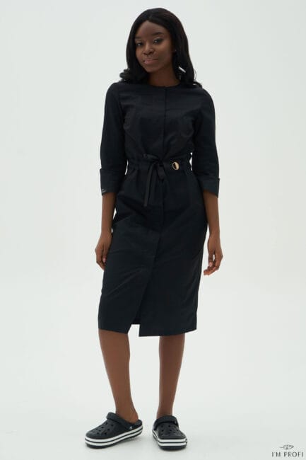 Improfi P106 Lab Coat Black 05