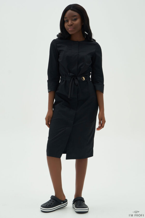 Медичний халат – P106 - Чорний