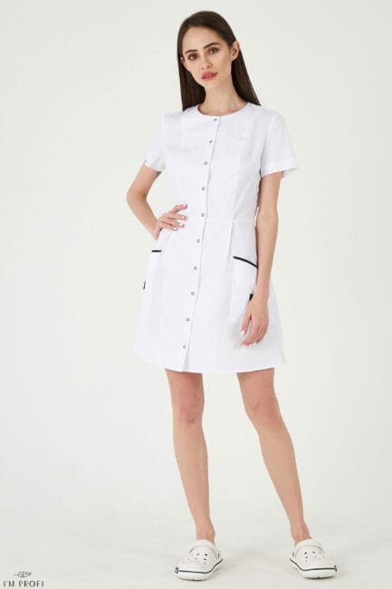 Improfi P121 Lab Coat White 01