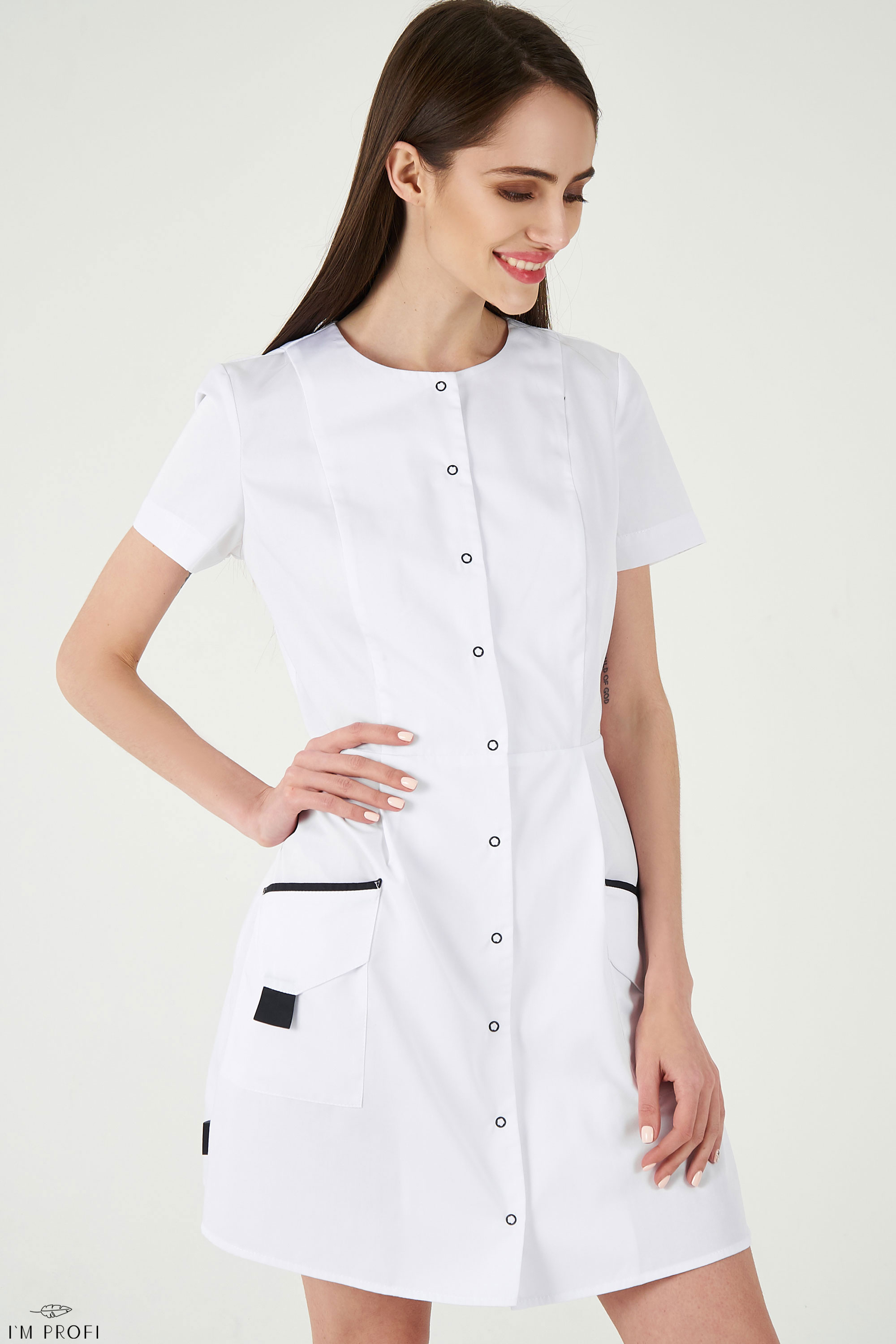 Халат бебі-долл для б'юті-майстра – P121 - Зображення 3