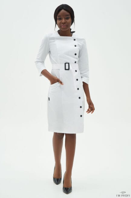 Improfi P147 Lab Coat White 01